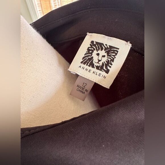 NWOT Anne Klein Black Shirt Dress Size 12 - Picture 5 of 7